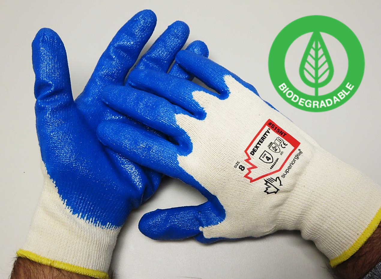 Superior Glove® Dexterity® S15NT Cotton Knit with Nitrile Palms